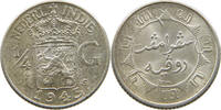 NETHERLANDS EAST INDIES 1/4 GULDEN WILHELMINA 1890-1948 -