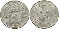 NETHERLANDS EAST INDIES 1/4 GULDEN WILHELMINA 1890-1948 -