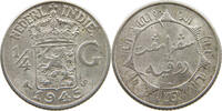 NETHERLANDS EAST INDIES 1/4 GULDEN WILHELMINA 1890-1948 -