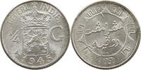 NETHERLANDS EAST INDIES 1/4 GULDEN WILHELMINA 1890-1948 -