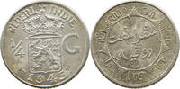 NETHERLANDS EAST INDIES 1/4 GULDEN WILHELMINA 1890-1948 -