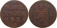 NETHERLANDS EAST INDIES 1/4 STUIVER WILLEM I. 1815-1840 -
