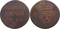 NETHERLANDS EAST INDIES 2 CENTS WILLEM I. 1815-1840 -