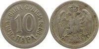 SERBIA 10 PARA MILAN I. (1882-1889) -