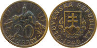 SLOVAKIA 20 HALIEROV -