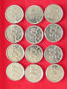 BELGIUM COLLECTION LOT 50 FRANCS COLLECTION LOT BELGIUM 50 FRANCS ALL DIFFERENT DATES 12PC 84G -