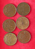 NORWAY COLLECTION LOT 5 ÖRE COLLECTION LOT NORWAY 5 ÖRE ALL DIFFERENT DATES 6PC 49G -