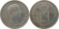 CRETE 50 LEPTA GEORGE I. (1863-1913) -