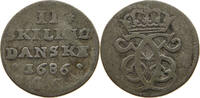 DENMARK 2 SKILLING CHRISTIAN V. (1670-1699) -