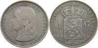 NETHERLANDS 1 GULDEN WILHELMINA 1890-1948 -