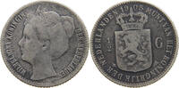 NETHERLANDS 1/2 GULDEN WILHELMINA 1890-1948 -