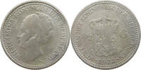NETHERLANDS 1/2 GULDEN WILHELMINA 1890-1948 -