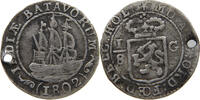 NETHERLANDS EAST INDIES 1/8 GULDEN BATAVIAN REPUBLIC -