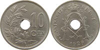 BELGIUM 10 CENTIMES ALBERT I. 1909-1934 -