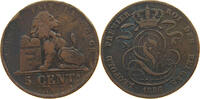 BELGIUM 5 CENTIMES LEOPOLD I. (1831-1865) -