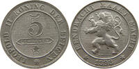 BELGIUM 5 CENTIMES LEOPOLD II. 1865-1909 -