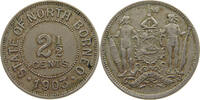 BRITISH NORTH BORNEO 2 1/2 CENTS EDWARD VII. (1901 - 1910) -