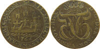 12 SKILLING 1764 DANISH WEST INDIES FREDERIK V. (1746-1766) contemporary imitation S-SS