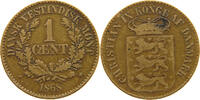 DANISH WEST INDIES 1 CENT CHRISTIAN IX. (1863-1906) -