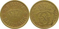 DENMARK 1/2 KRONE CHRISTIAN X. (1912-1947) -