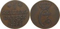 DENMARK 1/2 SKILLING CHRISTIAN VII. (1766-1808) -