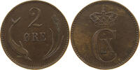 DENMARK 2 ÖRE CHRISTIAN IX. (1863-1906) -