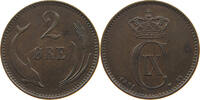 DENMARK 2 ÖRE CHRISTIAN IX. (1863-1906) -