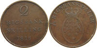 DENMARK 2 RIGSBANKSKILLING FRIEDRICH VI. (1808-1839) -