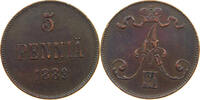 FINLAND 5 PENNIÄ ALEXANDER III. (1881-1894) -