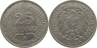 KAISERREICH 25 PFENNIG 1910 A SS 15,00 EUR  + 5,99 EUR frais d'envoi