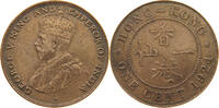 HONG KONG 1 CENT 1924 GEORGE V. (1910-1936) SS+ 20,00 EUR  + 5,99 EUR frais d'envoi