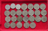 LUXEMBOURG COLLECTION LOT 25 CENTIMES 1 FRANC COLLECTION LOT LUXEMBOURG 25 CENTIMES 1 FRANC 1946-1972 ALL DIFFERENT YEARS 26PC 96G -