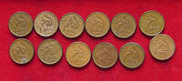 NORWAY COLLECTION LOT 1 ÖRE COLLECTION LOT NORWAY 1 ÖRE 1959-1972 ALL DIFFERENT YEARS 12PC 25G -