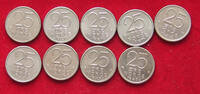 NORWAY COLLECTION LOT 25 ÖRE COLLECTION LOT NORWAY 25 ÖRE 1974-1989 ALL DIFFERENT YEARS TOP 9PC 23G -