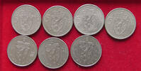 NORWAY COLLECTION LOT 5 KRONER COLLECTION LOT NORWAY 5 KRONER 1963-1982 ALL DIFFERENT YEARS 7PC 82G -