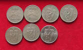 NORWAY COLLECTION LOT 50 ÖRE COLLECTION LOT NORWAY 50 ÖRE 1963-1985 ALL DIFFERENT YEARS 7PC 35G -