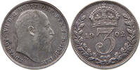 GREAT BRITAIN THREEPENCE Edward VII., 1901 - 1910 -
