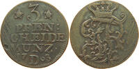 BRANDENBURG PREUSSEN 3 PFENNIG Friedrich II. 1740-1786. -