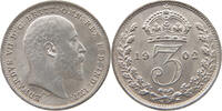 GREAT BRITAIN THREEPENCE Edward VII., 1901 - 1910 -