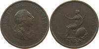 Großbritannien 1/2 penny 1799 Georg III., 1760-1820 s-ss 18,00 EUR  + 5,99 EUR frais d'envoi