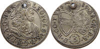 HAUS HABSBURG 3 KREUZER 1689 HALL LEOPOLD I. (1657-1705) SS 16,00 EUR  + 5,99 EUR frais d'envoi