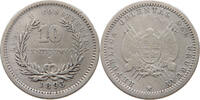 URUGUAY 10 CENTESIMOS DOUBLE STRUCK 3 -