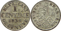 SWITZERLAND GENF GENEVE CENTIME 1839 SS-VZ 49,00 EUR  + 5,99 EUR frais d'envoi