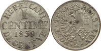 SWITZERLAND GENF GENEVE CENTIMES 1839 VZ- 49,00 EUR  + 5,99 EUR frais d'envoi