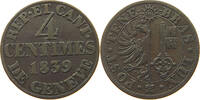 SWITZERLAND GENF GENEVE 4 CENTIMES 1839 SS 46,00 EUR  + 5,99 EUR frais d'envoi