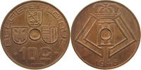 BELGIUM 10 CENTIMES 10 CENTIMES COPPER PATTERN UNHOLED DUPR 2722 B8 -