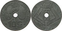 BELGIUM 10 CENTIMES MINTING ERROR 10 CENTIMES 1944 1/3 DIE ROTATION RIGHT -