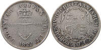 BRITISH WEST INDIES 1/8 DOLLAR George IV. (1820-1830) -