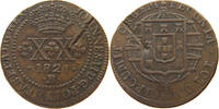 Brasilien 20 Reis Joao VI (1818-22) Gegenstempel -