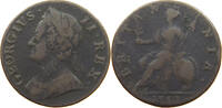 GREAT BRITAIN HALFPENNY George II. 1727-1760. HALFPENNY 1752 EVASION -